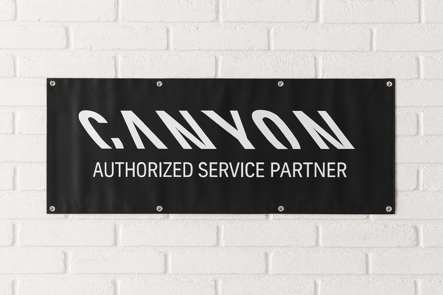 Authorized Service Partner PVC Banner – 150 × 50 cm