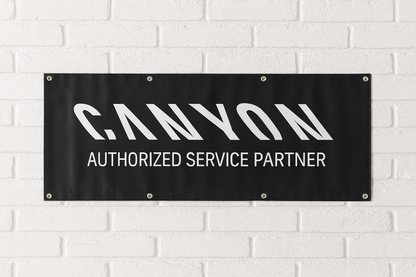 Authorized Service Partner PVC Banner – 150 × 50 cm