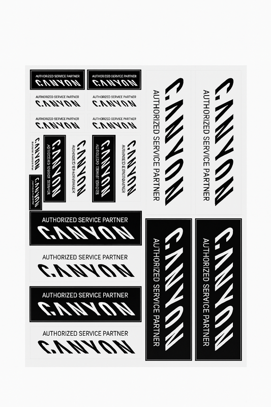 Authorized Service Partner Sticker Sheet – DIN A4