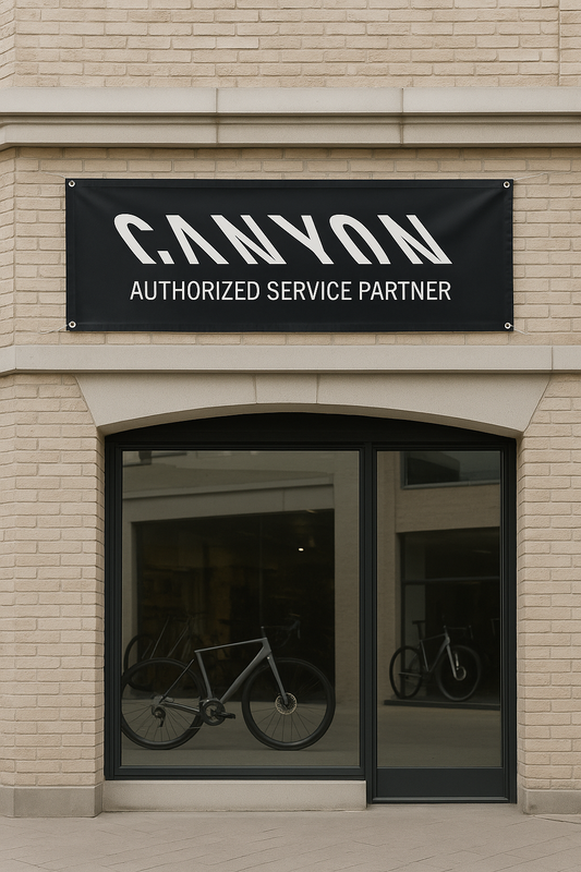 Authorized Service Partner PVC Banner – 150 × 50 cm